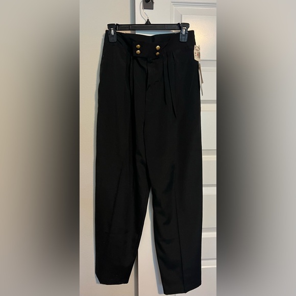 Vintage black pants women’s size 12 NWT - Picture 1 of 6